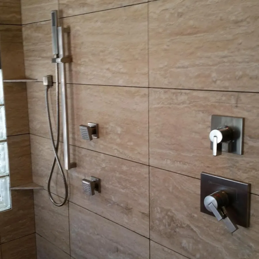 Shower fixture installation for Water Heater Replacement in Maryland City